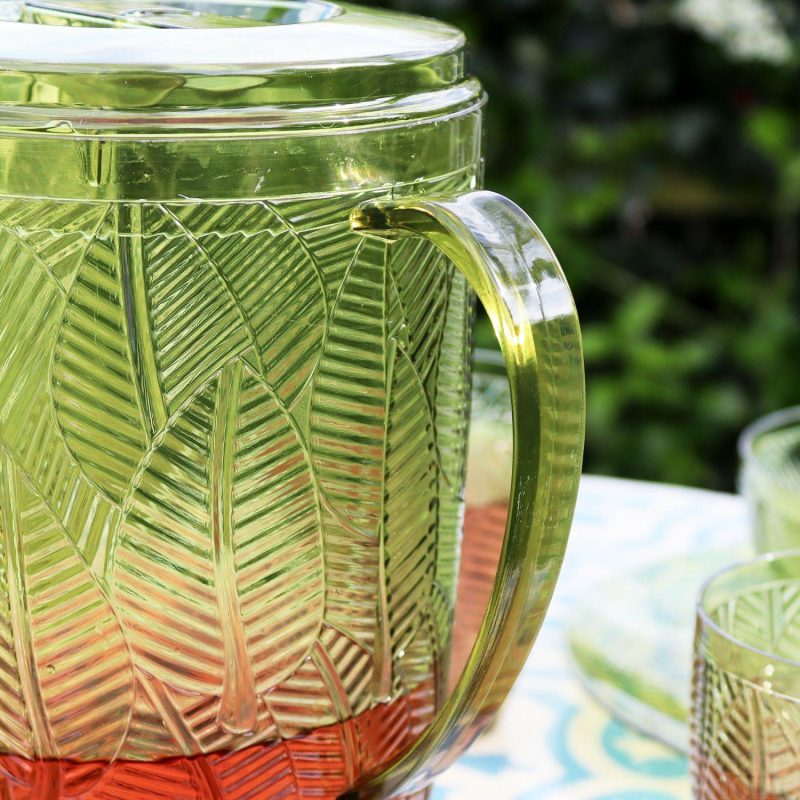 5 Piece Green Leaf Picnic Jug And Tumbler Set | Darthome Garden Accessories Garden Darthome