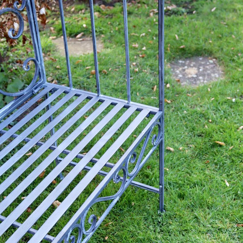 Antique Grey Kensington Garden Bench Arbour | Darthome Garden Furniture Garden Antique Grey