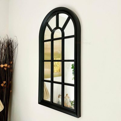 Black Arched Window Wall Mirror 70cm | Darthome Mirrors Decor Darthome