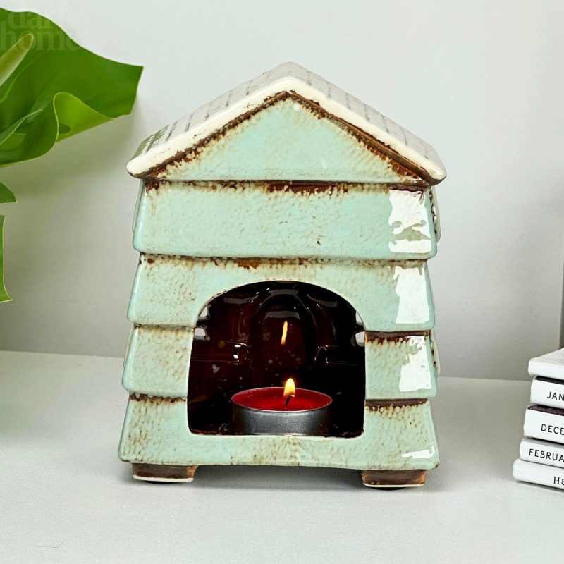 Blue Beehive House Candle Holder | Darthome Accessories Accessories Accessories