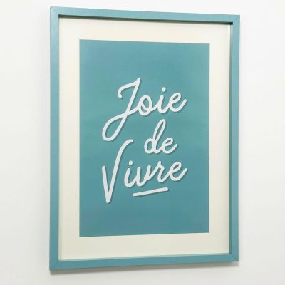 Blue Joie De Vivre Framed Print | Darthome Wall Hangings Decor Blue