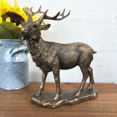 Bronze Stag Ornament 20cm | Darthome Ornaments Animals Darthome