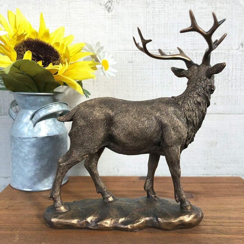 Bronze Stag Ornament 20cm | Darthome Ornaments Animals Darthome