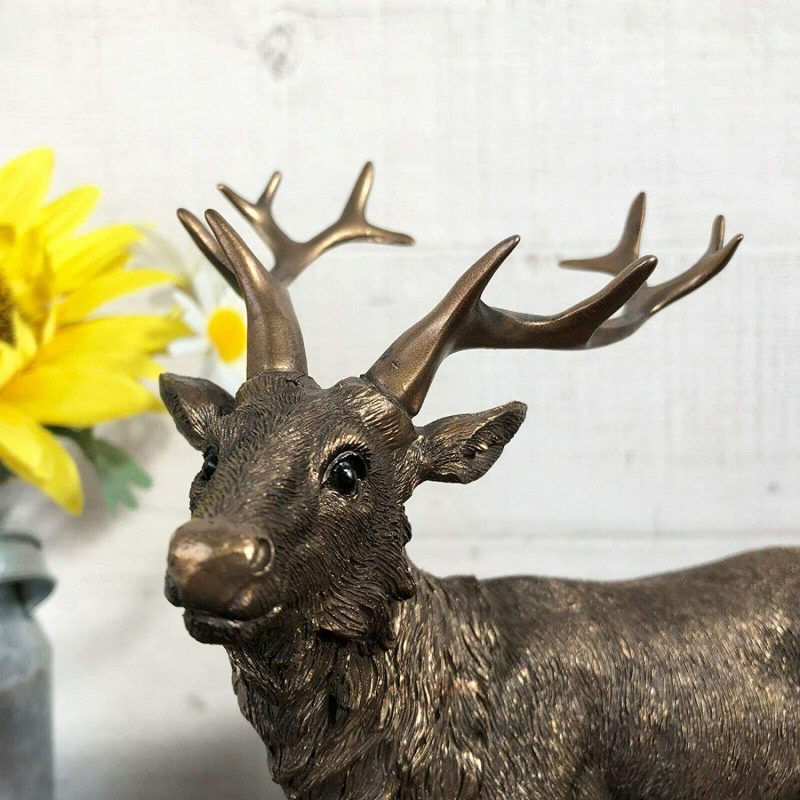 Bronze Stag Ornament 20cm | Darthome Ornaments Animals Darthome