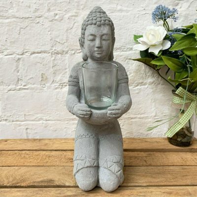 Cement Buddha Tea Light Holder | Darthome Accessories Accessories Accessories