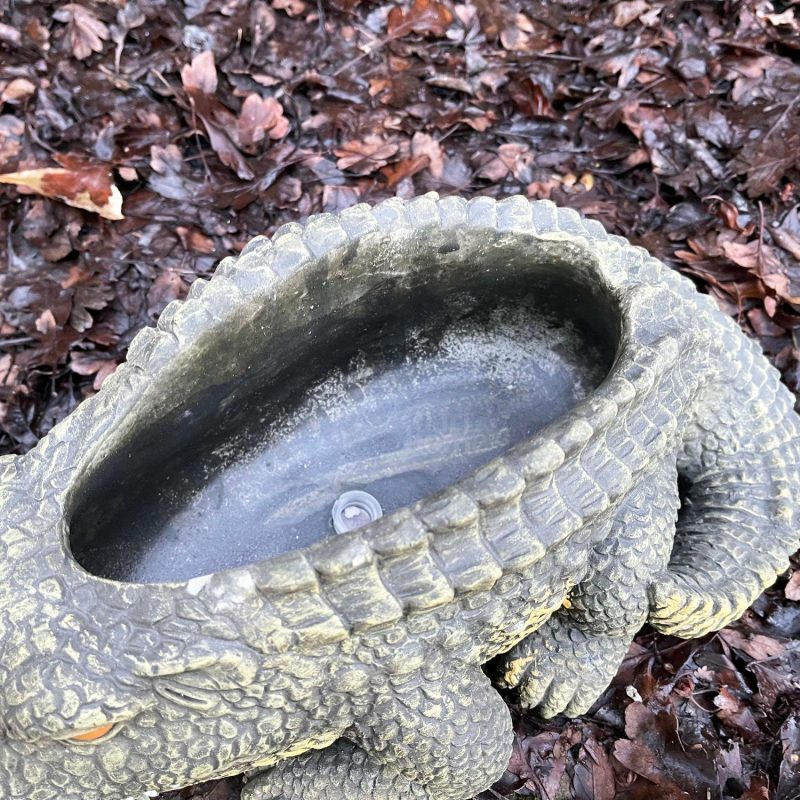 Cement Crocodile Planter | Darthome Garden Decor Garden Darthome