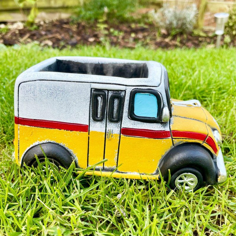 Cement Delivery Van Planter | Darthome Garden Decor Garden Darthome