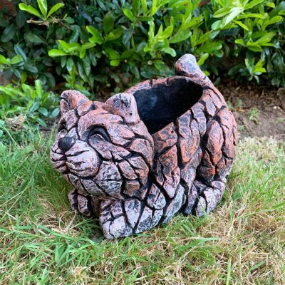 Cement Rustic Cat Planter | Darthome Garden Decor Garden Darthome