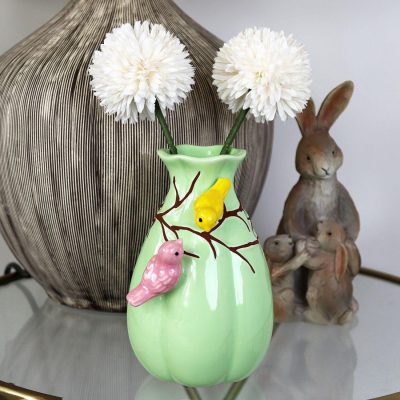 Ceramic Green Birds Nest Bud Vase | Darthome Accessories Accessories Accessories