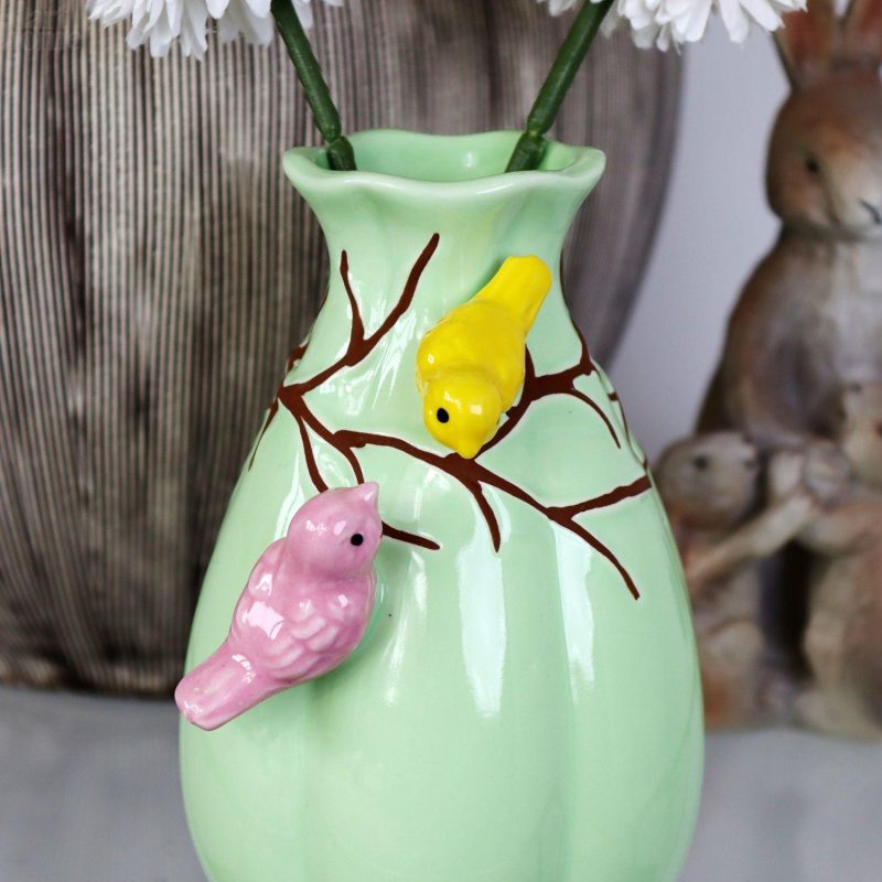 Ceramic Green Birds Nest Bud Vase | Darthome Accessories Accessories Accessories