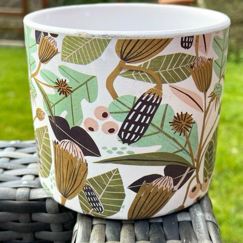 Ceramic Leaf Foliage Plant Pot Holder 10cm | Darthome Accessories Accessories Accessories