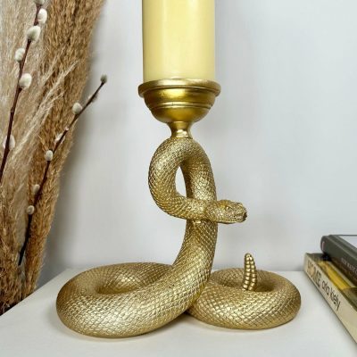 Coiled Snake Pillar Candle Holder | Darthome Accessories Accessories Accessories