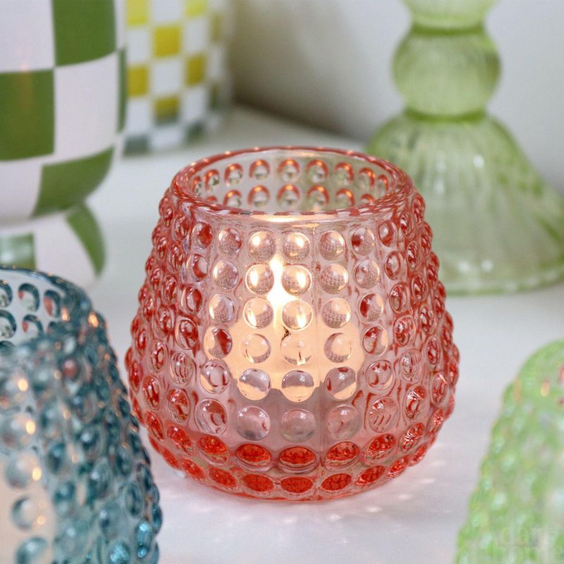 Coloured Bubble Glass Tealight Holder Set Of 3 | Darthome Accessories Accessories Accessories