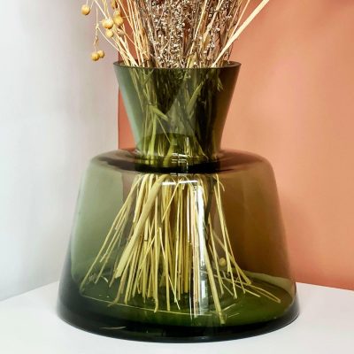 Dark Green Kaisa Glass Vase | Darthome Accessories Accessories Accessories