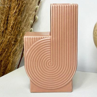 Dusty Pink Textured Swirl Vase | Darthome Accessories Accessories Accessories