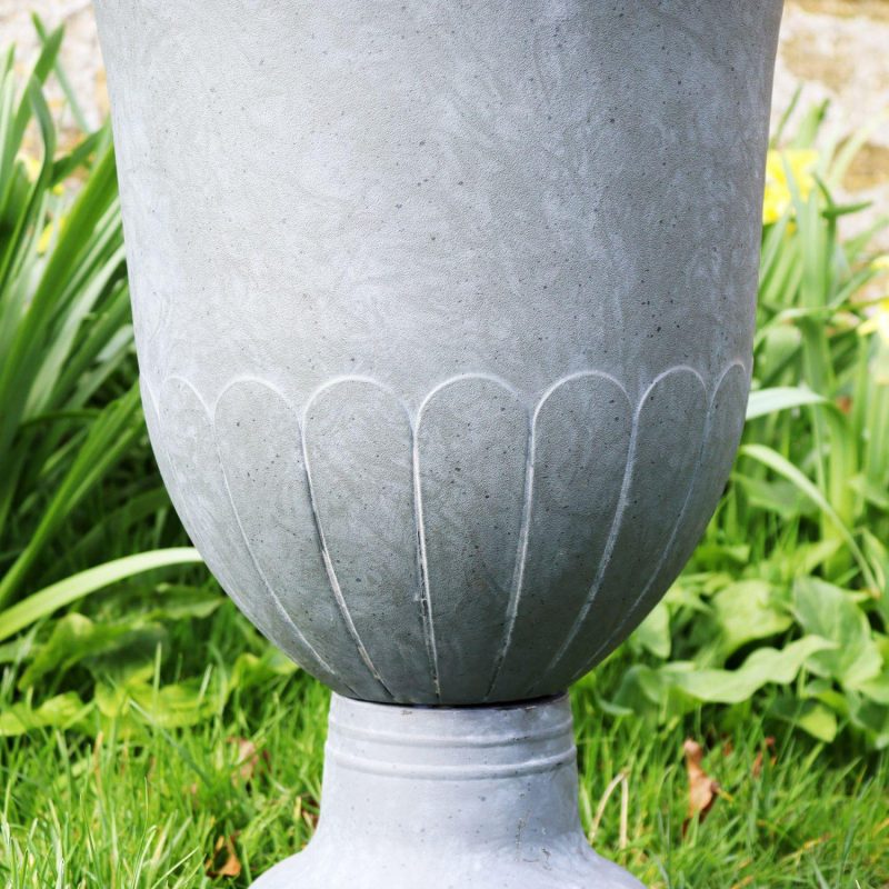 Faux Concrete Classic Urn Planter | Darthome Garden Decor Garden Darthome