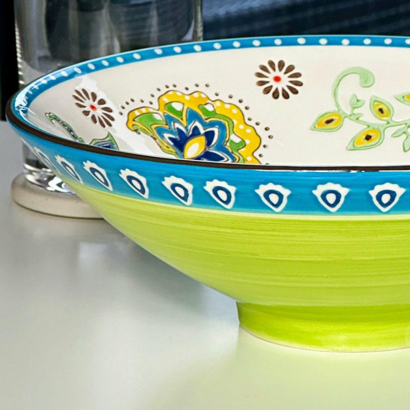 Floral Peacock Patterned Bowl | Darthome Accessories Accessories Accessories