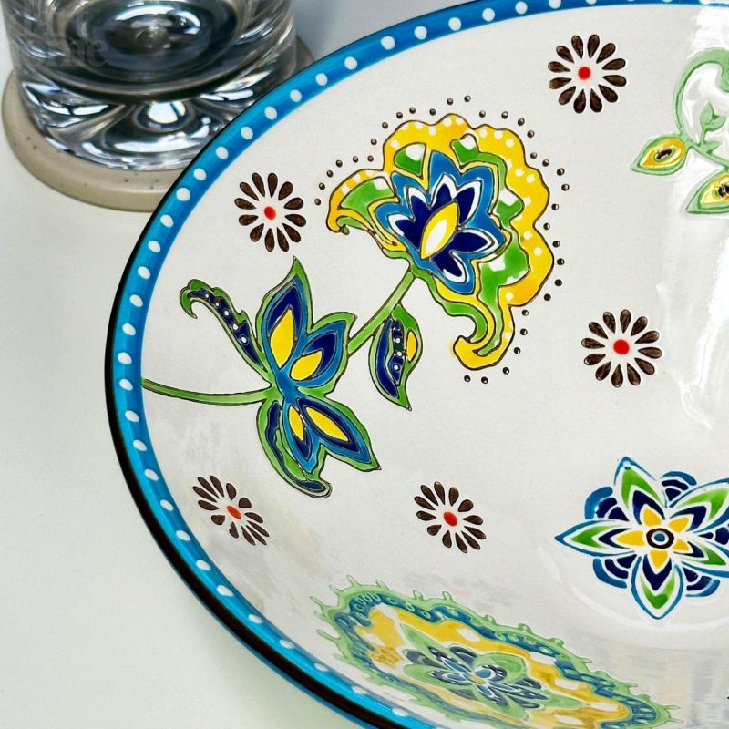 Floral Peacock Patterned Bowl | Darthome Accessories Accessories Accessories