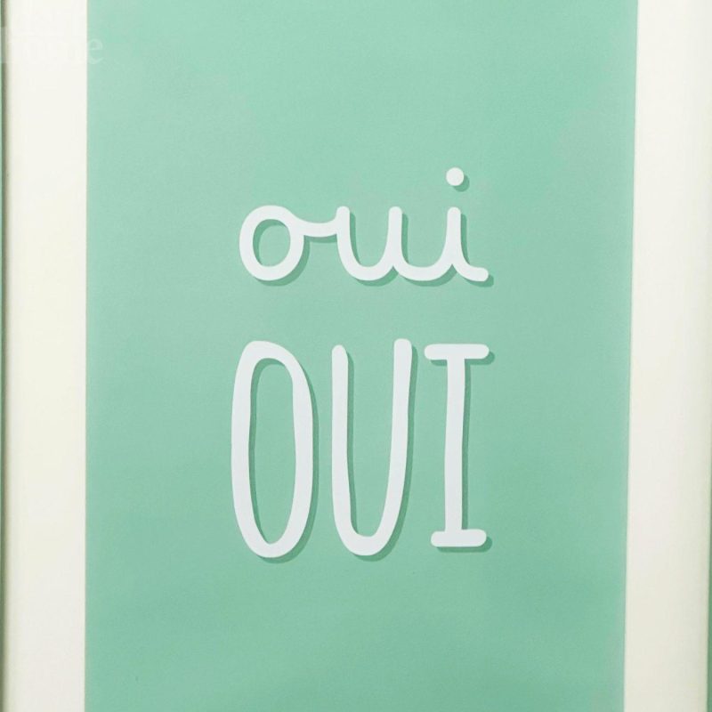 Green Oui Oui Framed Print | Darthome Wall Hangings Decor Darthome