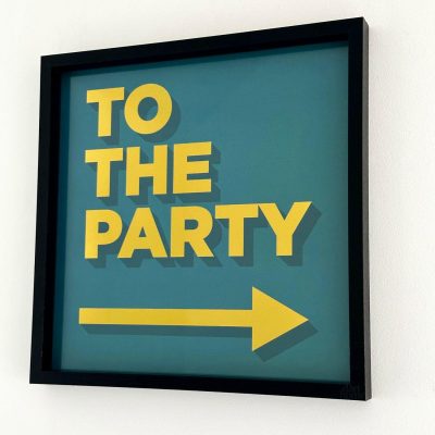 Green To The Party Framed Wall Art | Darthome Wall Hangings Decor Black