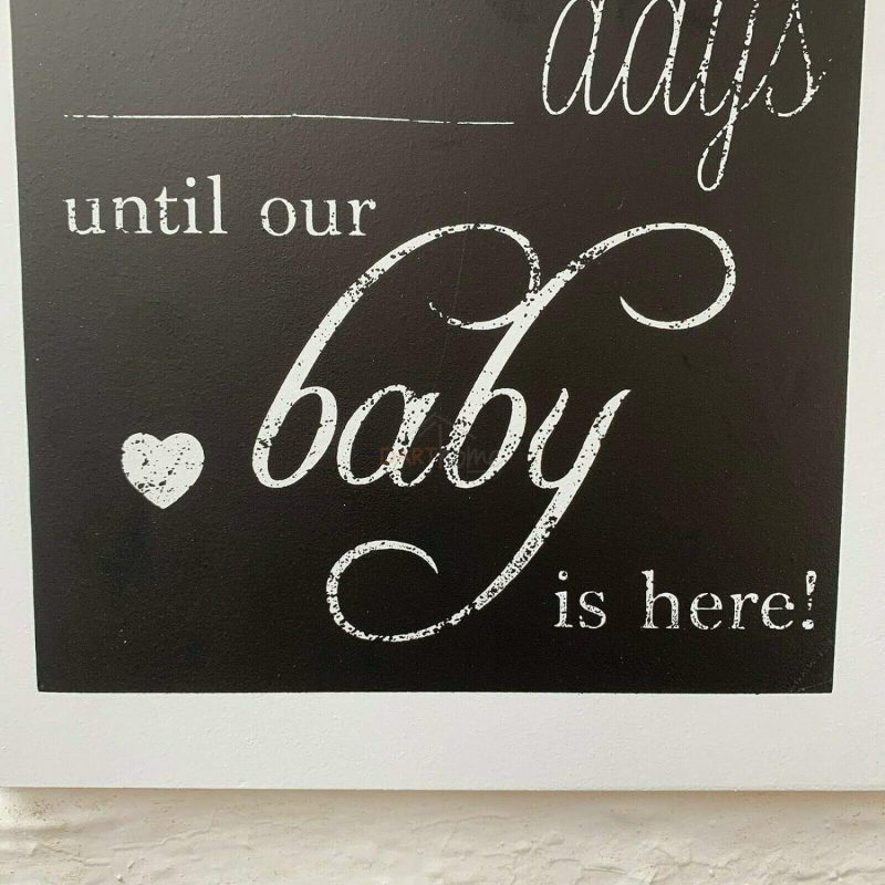 Hanging Baby Countdown Chalkboard Sign | Darthome Wall Hangings Decor Darthome