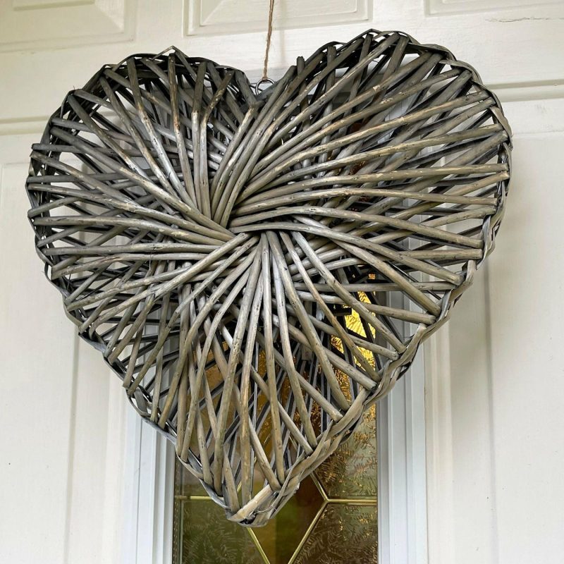 Large Wicker Heart Wall Decoration | Darthome Accessories Accessories Accessories