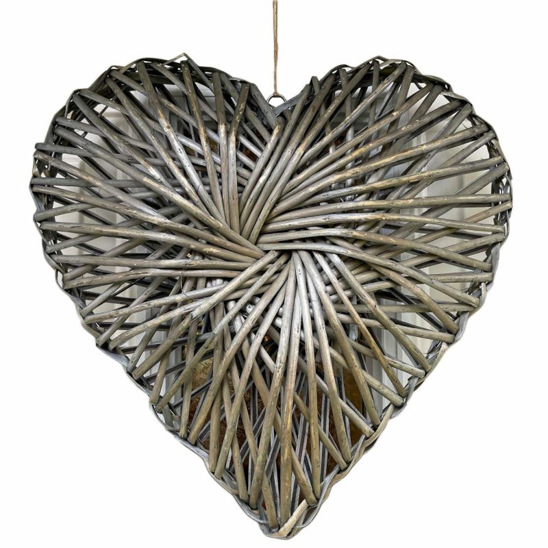 Large Wicker Heart Wall Decoration | Darthome Accessories Accessories Accessories