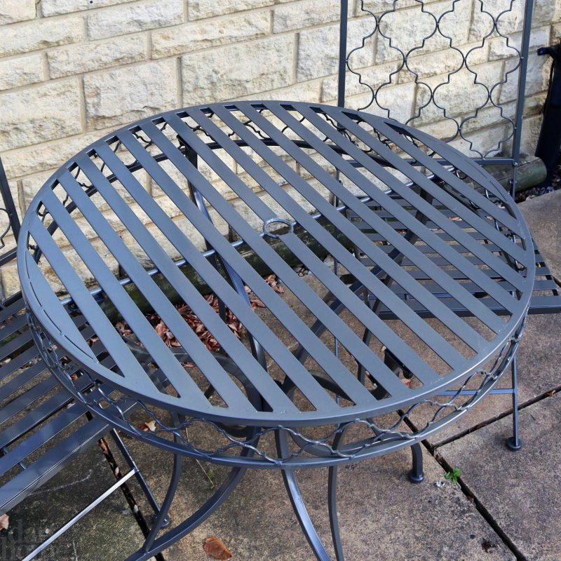 Moroccan 2 Seater Garden Bistro Set | Darthome Garden Furniture Garden Dark Grey