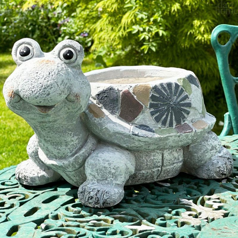 Mosaic Turtle Planter | Darthome Garden Decor Garden Darthome