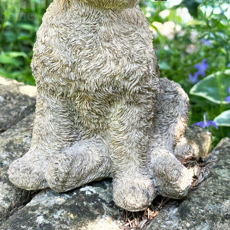 Natural Brown Cockapoo Dog Ornament | Darthome Garden Decor Garden Darthome