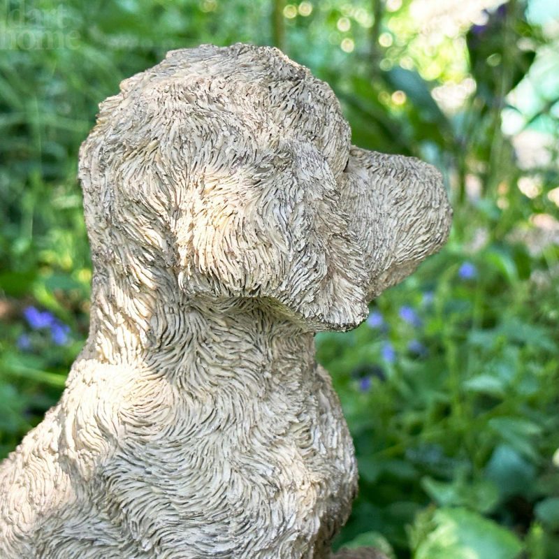 Natural Brown Cockapoo Dog Ornament | Darthome Garden Decor Garden Darthome