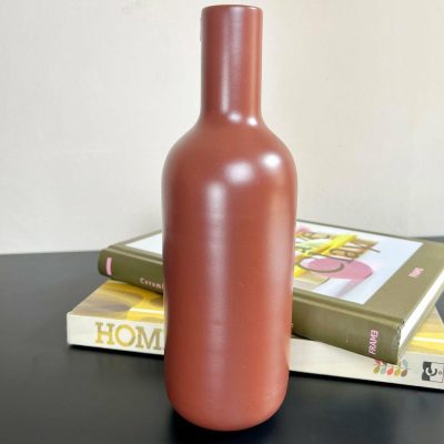 Nordic Oxide Red Ceramic Bottle Vase | Darthome Accessories Accessories Accessories