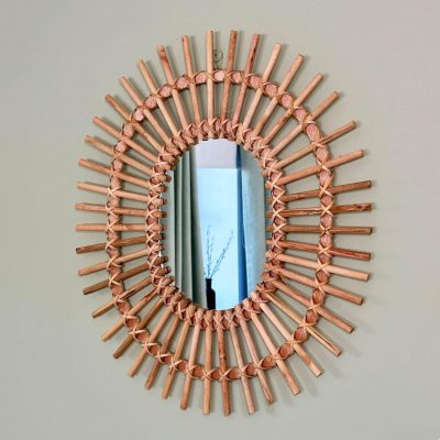 Oval Rattan Wall Mirror | Darthome Mirrors Decor Darthome