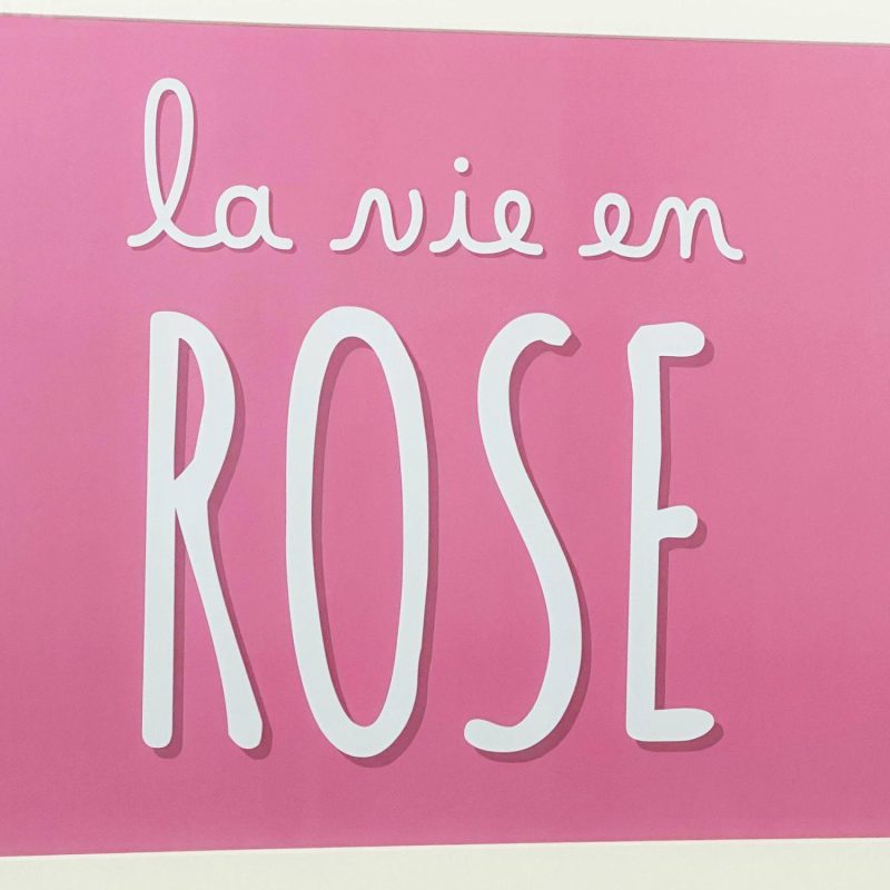 Pink La Vie En Rose Framed Print | Darthome Wall Hangings Decor Darthome