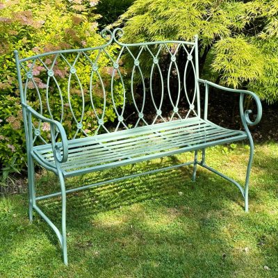 Pistachio Button Garden Bench | Darthome Garden Furniture Garden Darthome