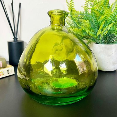 Recycled Glass Green Bubble Vase | Darthome Accessories Accessories Accessories