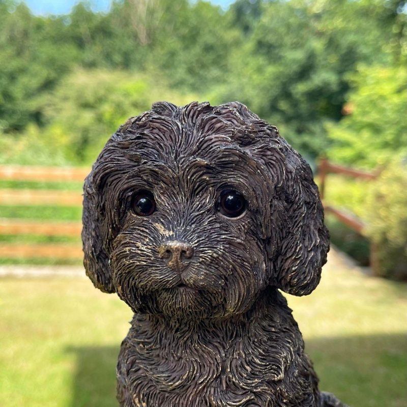 Resin Gold Labradoodle Dog Ornament | Darthome Ornaments Animals Darthome