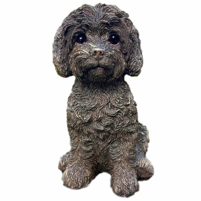 Resin Gold Labradoodle Dog Ornament | Darthome Ornaments Animals Darthome