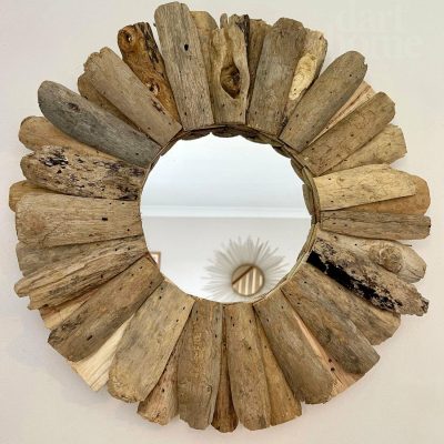 Round Driftwood Mirror 60cm | Darthome Mirrors Decor Darthome