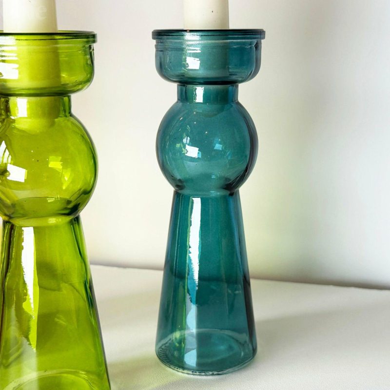 Set Of 4 Coloured Bubble Candlestick Holders | Darthome Accessories Accessories Accessories