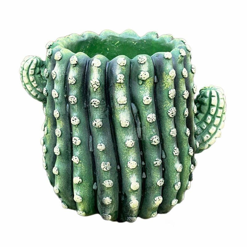 Small Cement Cactus Planter | Darthome Garden Decor Garden Darthome