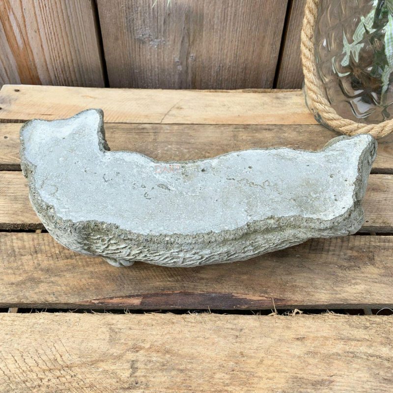 Stone Lying Cat Garden Ornament 32cm | Darthome Garden Decor Garden Darthome