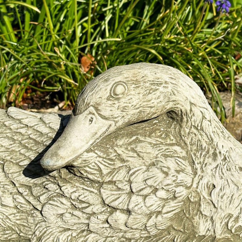 Stone Resting Duck Sculpture | Darthome Stone Sculptures & Statues Garden Darthome