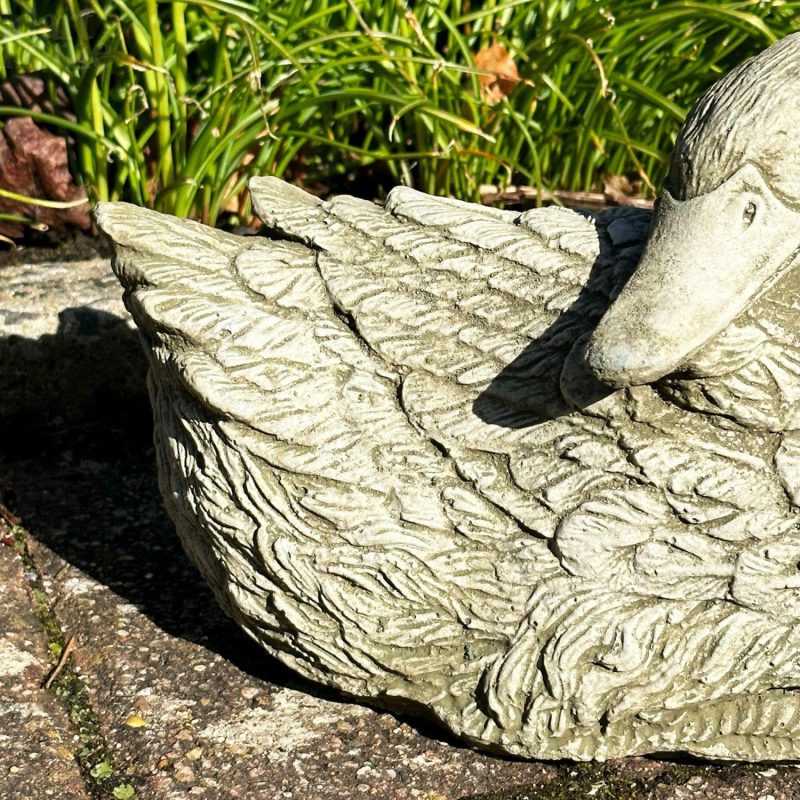 Stone Resting Duck Sculpture | Darthome Stone Sculptures & Statues Garden Darthome