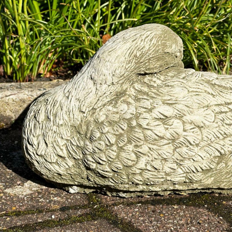 Stone Resting Duck Sculpture | Darthome Stone Sculptures & Statues Garden Darthome