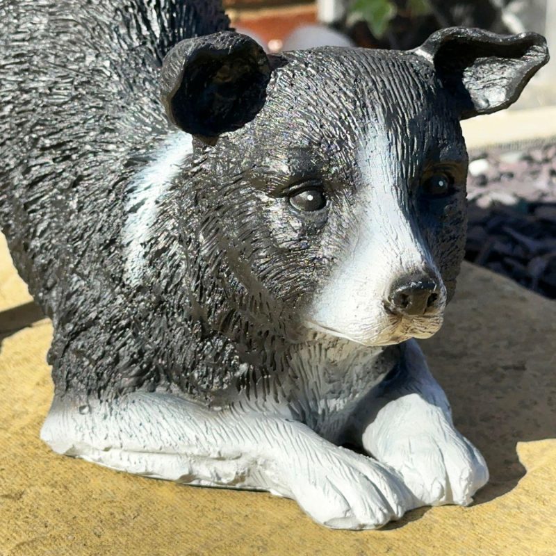 Stretching Sleepdog Garden Ornament | Darthome Garden Decor Garden Black