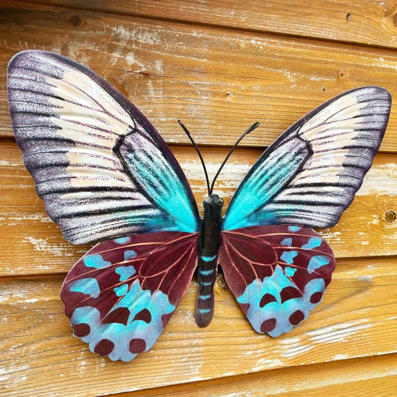 Teal Butterfly Wall Art | Darthome Wall Hangings Decor Darthome