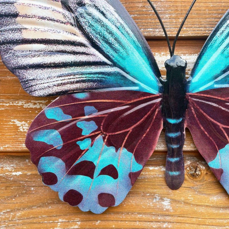 Teal Butterfly Wall Art | Darthome Wall Hangings Decor Darthome