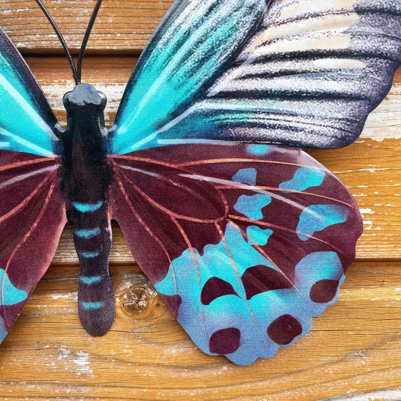 Teal Butterfly Wall Art | Darthome Wall Hangings Decor Darthome