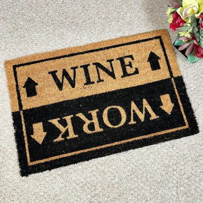 Wine Work Coir Doormat | Darthome Garden Accessories Garden Darthome